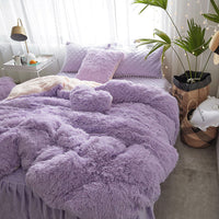 HKM-333395 Double-Sided Plush Quilt Cover in Various Colors and Sizes