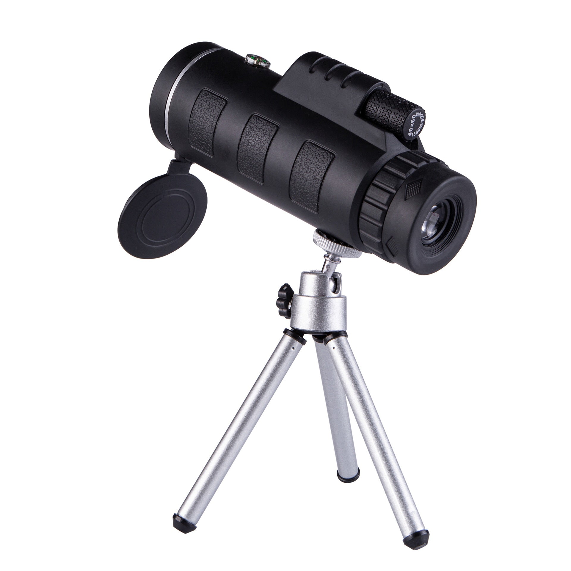 HKM-333459 High Magnification 40x60 Monocular Telescope with Compass and Accessories Options