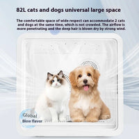 HKM-333523 Automatic Pet Dryer Box with 82L Capacity for Dogs and Cats - Eco-Friendly & Multi-Functional Hair Blowing Machine