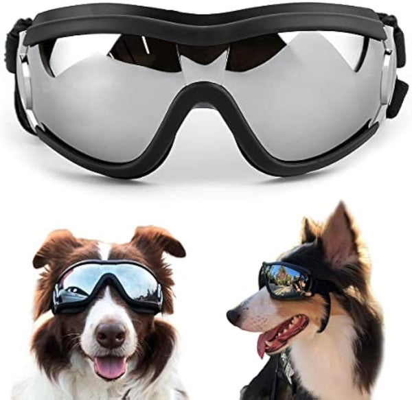 HKM-333587 Stylish Windproof Pet Goggles for Medium to Large Dogs – Sun Protection, Anti-Fog, and Adjustable Strap for Outdoor Activities
