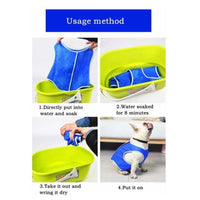HKM-3335997 Blue Dog Cooling Vest - Sizes XS to L for Optimal Comfort