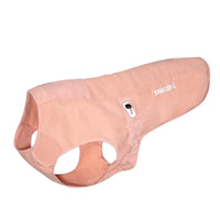 HKM-3336253 Antibacterial Cotton-Padded Dog Coat in Pink and Gray - Reflective, Adjustable Design