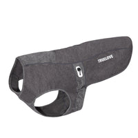 HKM-3336253 Antibacterial Cotton-Padded Dog Coat in Pink and Gray - Reflective, Adjustable Design