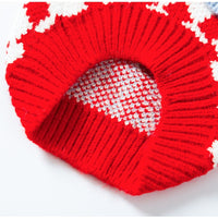 HKM-3336381 Cozy Color-Block Knitted Sweater for Cats and Small Dogs - Soft, Warm Autumn & Winter Wear