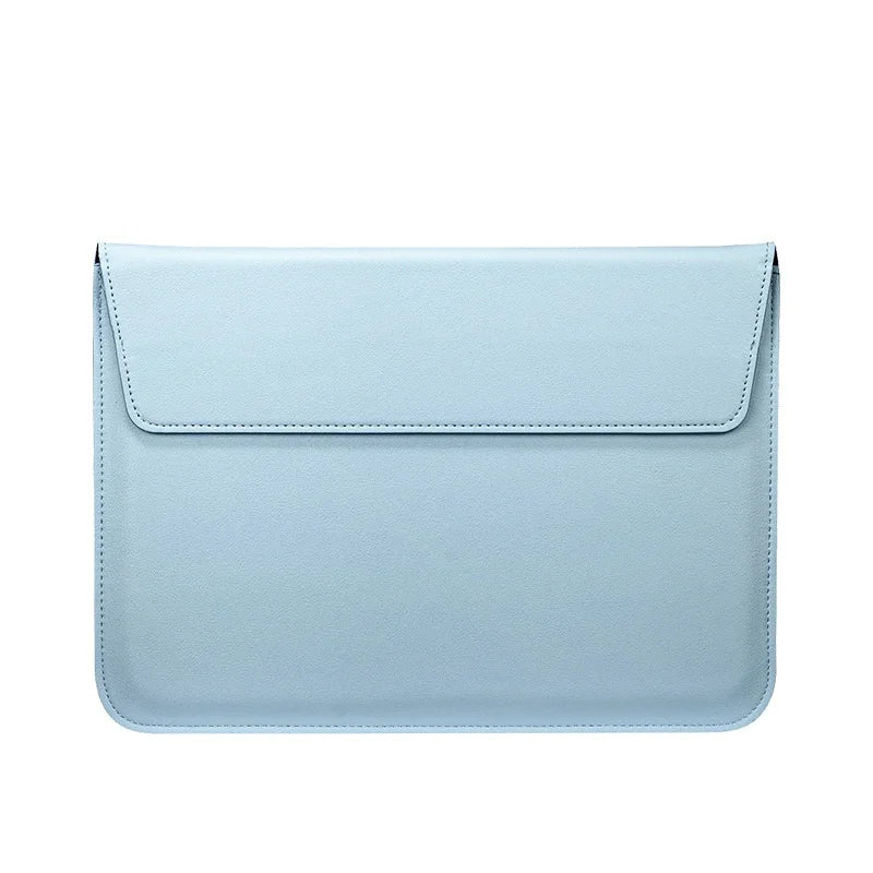 HKM-333779 Custom Smooth Leather Laptop Cover and Stand for 15-Inch Devices