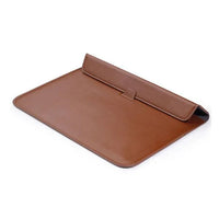 HKM-333779 Custom Smooth Leather Laptop Cover and Stand for 15-Inch Devices