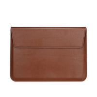 HKM-333779 Custom Smooth Leather Laptop Cover and Stand for 15-Inch Devices