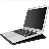 HKM-333779 Custom Smooth Leather Laptop Cover and Stand for 15-Inch Devices