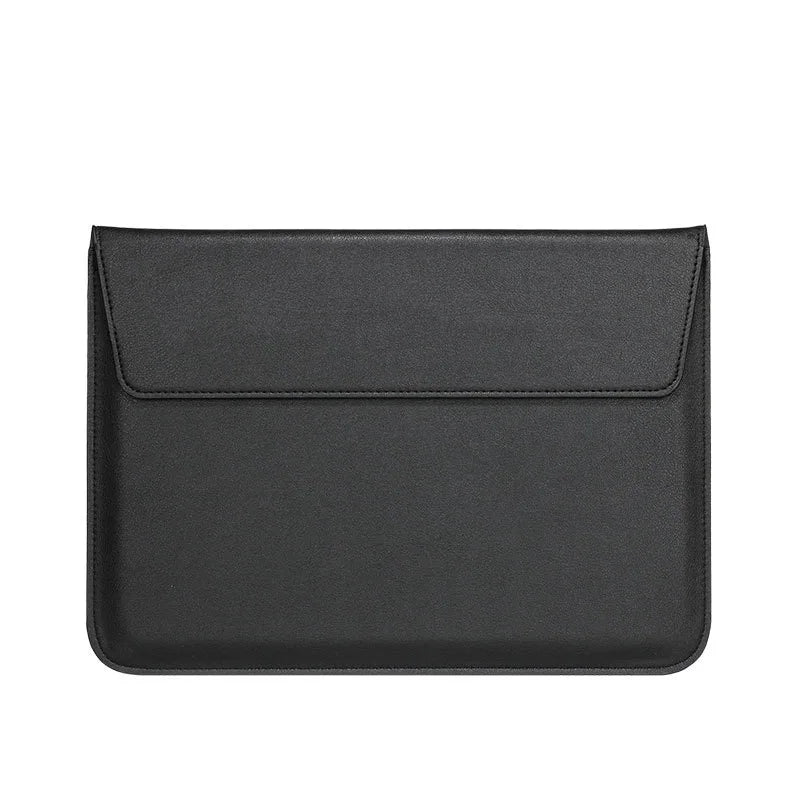 HKM-333779 Custom Smooth Leather Laptop Cover and Stand for 15-Inch Devices