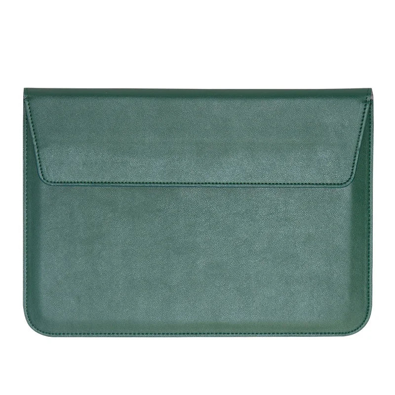 HKM-333779 Custom Smooth Leather Laptop Cover and Stand for 15-Inch Devices