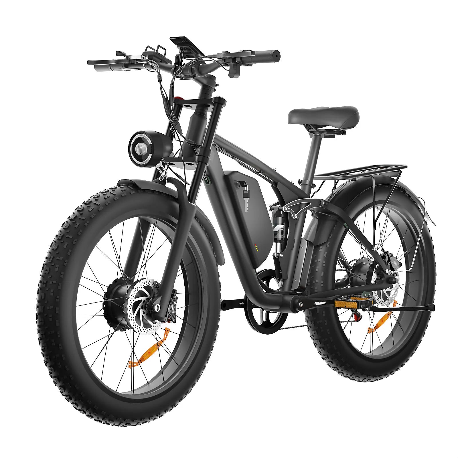 HKM-333779 Electric Hybrid Bike 2000W 48V Dual Motor Long Range 7-Speed Aluminium Alloy with Hydraulic Disc Brakes