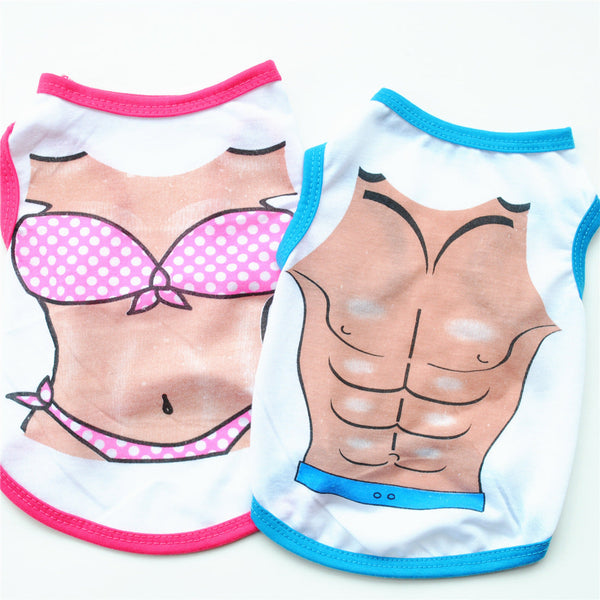 HKM-3338173 Cotton Pet Dog Bikini Vest for Pectoral Support in Various Sizes