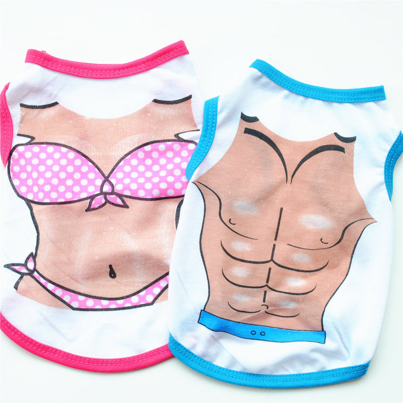 HKM-3338173 Cotton Pet Dog Bikini Vest for Pectoral Support in Various Sizes
