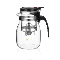 HKM-333843 Borosilicate Glass Brew Pot with Press for Coffee and Tea, Stovetop Safe, 30.5oz Capacity