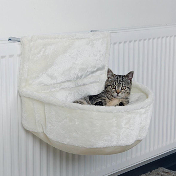 HKM-3339197 Cozy Iron Frame Cat Hammock in Multiple Colors