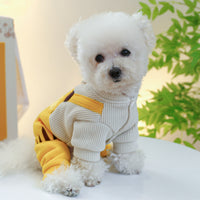 HKM-3341757 Cute Corduroy Little Tiger Suspender Pants for Dogs - Multiple Sizes Available