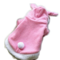 HKM-3342013 Cute Rabbit Pet Hoodie for Cats and Dogs - Fleece Warm Jacket in Various Sizes