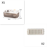 HKM-3343421 Large Capacity Cat and Dog Automatic Feeder with Detachable Water Fountain in Multiple Colors
