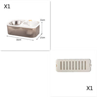 HKM-3343421 Large Capacity Cat and Dog Automatic Feeder with Detachable Water Fountain in Multiple Colors
