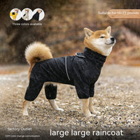 HKM-3343933 Waterproof and Windproof Shell Jacket for Dogs - Available in Yellow, Black, Milky White, Sizes XL to 8XL