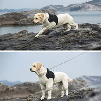 HKM-3343933 Waterproof and Windproof Shell Jacket for Dogs - Available in Yellow, Black, Milky White, Sizes XL to 8XL