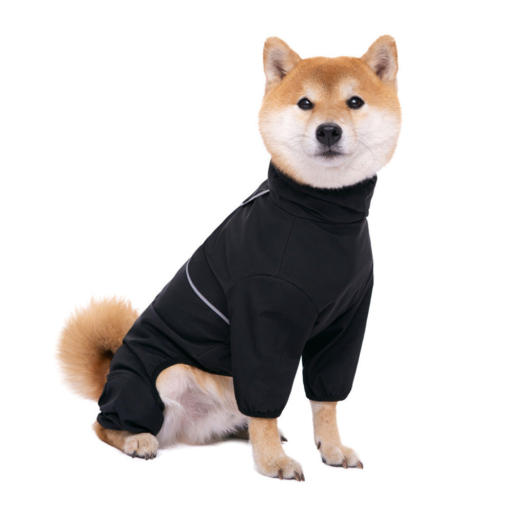 HKM-3343933 Waterproof and Windproof Shell Jacket for Dogs - Available in Yellow, Black, Milky White, Sizes XL to 8XL