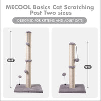 HKM-3344829 Premium Cat Scratching Post with Sisal Cover and Hanging Ball for Kittens and Small Cats