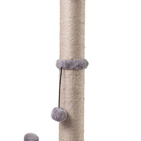 HKM-3344829 Premium Cat Scratching Post with Sisal Cover and Hanging Ball for Kittens and Small Cats