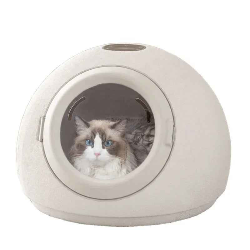 HKM-334483 55L Quiet Pet Hair Dryer Cabin with Smart Timer, Temperature Control & Overheat Protection for Dogs and Cats