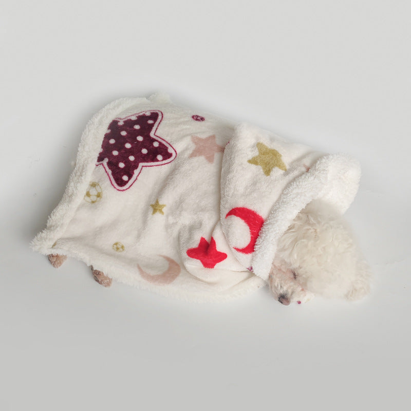 HKM-3344957 Coral Fleece Portable Pet Cloak Pajamas in XINGX and Moon Design