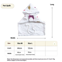 HKM-3344957 Coral Fleece Portable Pet Cloak Pajamas in XINGX and Moon Design