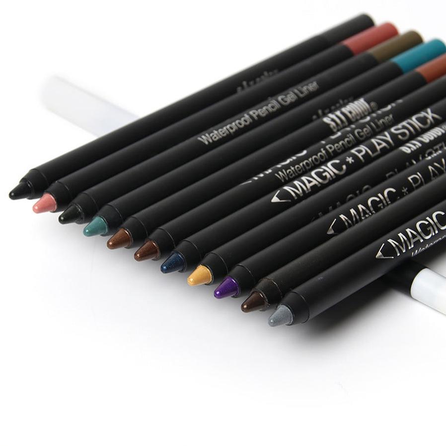 HKM-334611 12 Color Pearl Eyeliner Pencil Set for Versatile Eye Looks