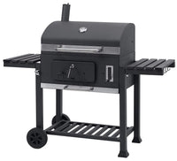 HKM-334739 Charcoal BBQ Grill Trolley with Side Table in Multiple Sizes