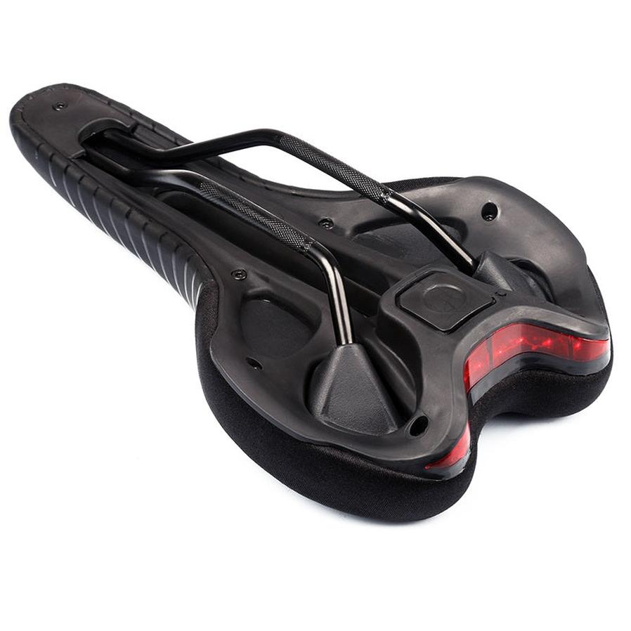 HKM-334739 Mountain Bike Seat with Built-in Taillight for Enhanced Safety and Comfort