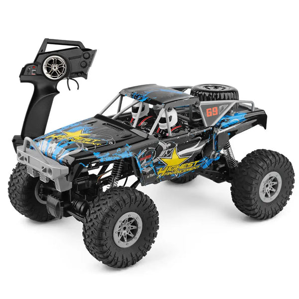 HKM-334803 1/10 Scale Electric Off-Road Remote Control Climbing Car - 4WD for Indoor and Outdoor Use