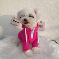 HKM-3348413 Pet Sweater in Monochrome Colors - Lake Green and Rose Red, Bamboo Material