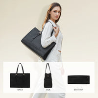HKM-334931 Spacious Women's 2-Piece Laptop Tote Bag Set for Business and Travel, Fits Up to 15.6-Inch Laptops