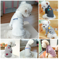 HKM-3353661 Cozy Fall and Winter Dog Clothing - Cute Tops and Undershirts in Various Colors and Styles