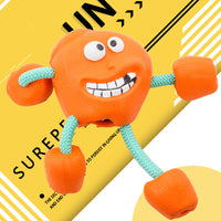 HKM-3353917 Durable Rubber Ball Toy for Small and Medium Dogs with Molar Teeth Cleaning Features