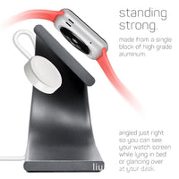 HKM-335443 Aluminum Alloy U-Shaped Charging Stand for Apple Watch - Compact & Stylish Design