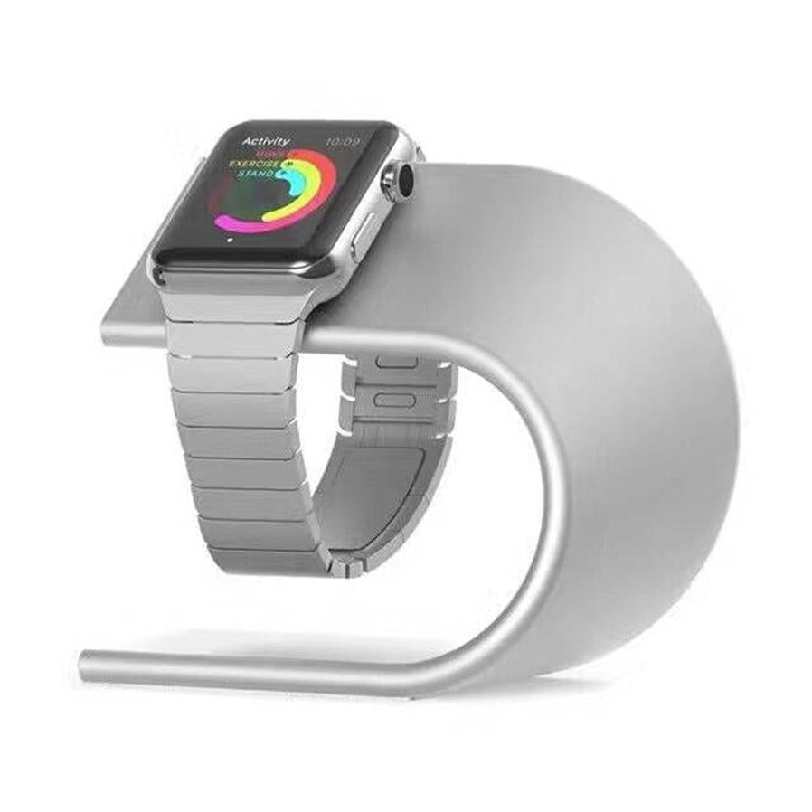 HKM-335443 Aluminum Alloy U-Shaped Charging Stand for Apple Watch - Compact & Stylish Design