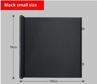 HKM-3354557 Automatic Telescopic Pet Safety Barrier for Doors and Entrances - Available in White and Black, Two Sizes