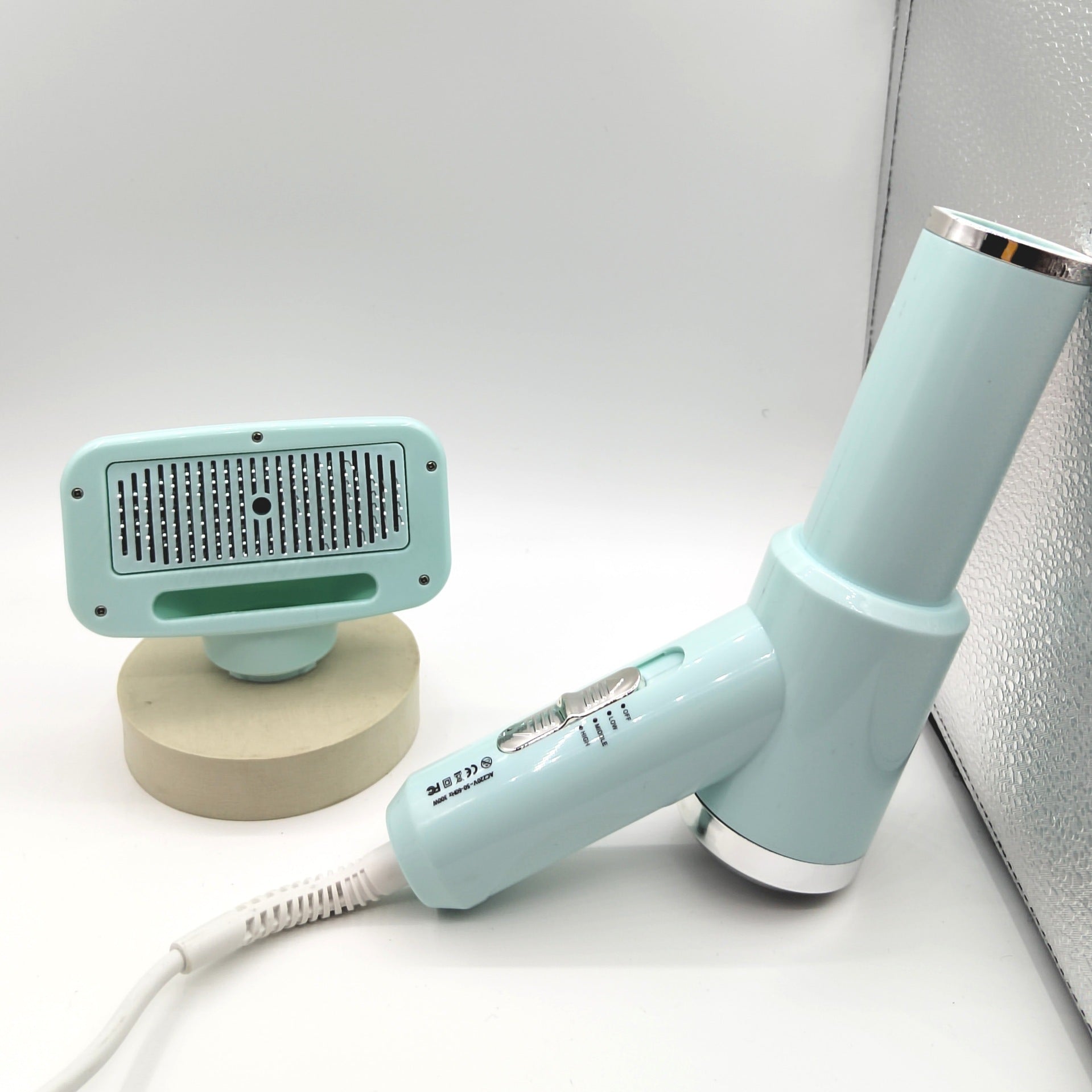 HKM-3354685 Pet Hair Dryer Comb for Cats and Dogs - 3rd Generation, Multiple Plug Options Available