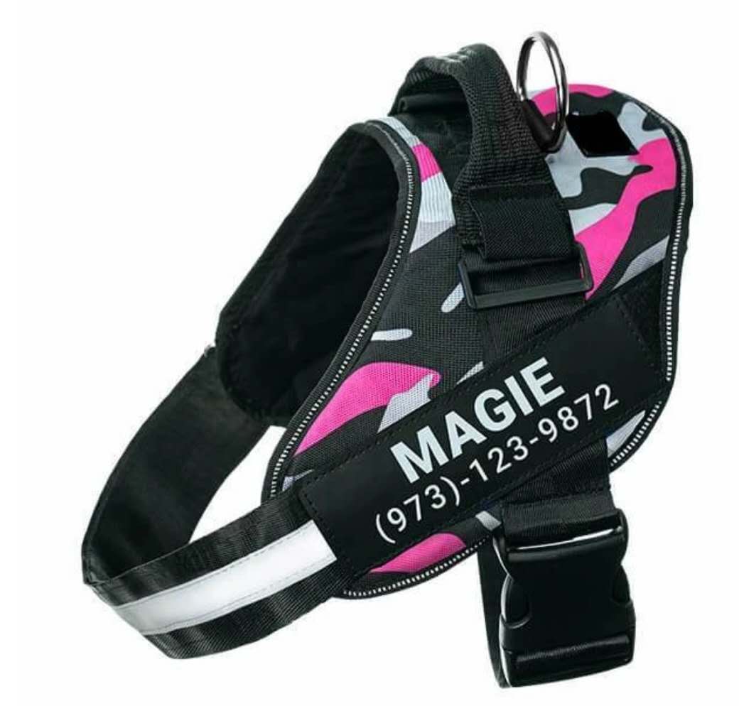 HKM-3354941 Reflective Adjustable No-Pull Dog Harness Vest - Breathable and Comfortable for Small to Large Dogs and Cats