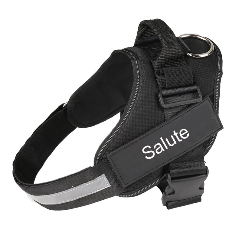 HKM-3354941 Reflective Adjustable No-Pull Dog Harness Vest - Breathable and Comfortable for Small to Large Dogs and Cats