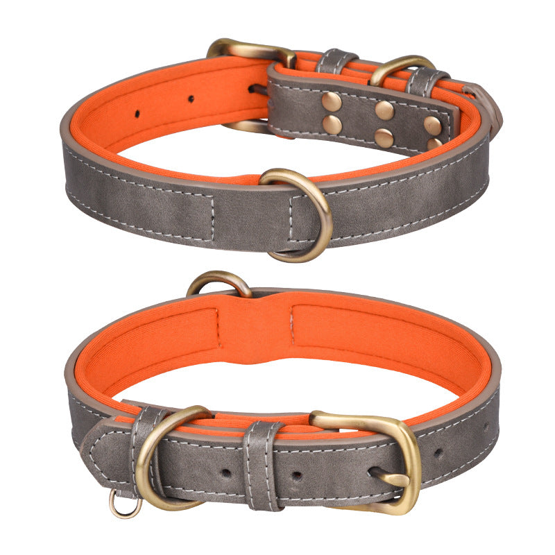 HKM-3355069 Breathable Monochrome Pet Collar in Various Sizes for All Seasons