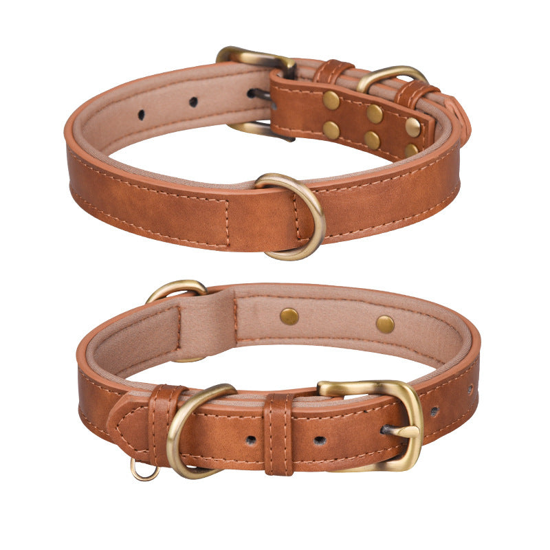 HKM-3355069 Breathable Monochrome Pet Collar in Various Sizes for All Seasons