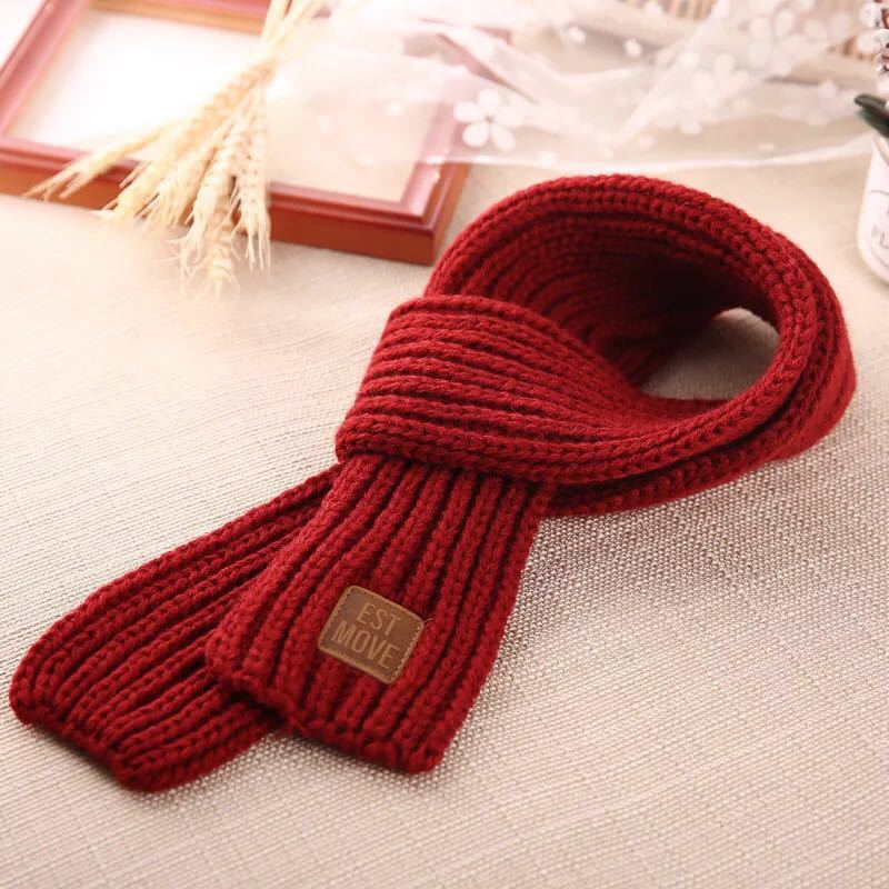 HKM-3355453 Colorful Wool Cartoon Dog Scarf for Stylish Pets - 120CM x 8CM
