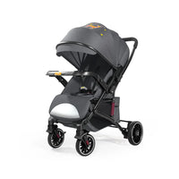 HKM-335571 Lightweight Foldable Baby Stroller with Dinner Plate Tray – Comfortable Luxury Pram for Infants