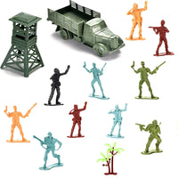 HKM-335635 Military Model Toy Set with Helicopter and Tank for Children 3+